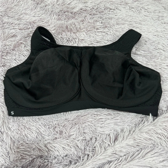 Glamorise Women's Plus Size Hi-Impact black  Sports Bra underwire 44H - Picture 10 of 13